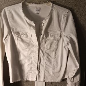 White denim jacket